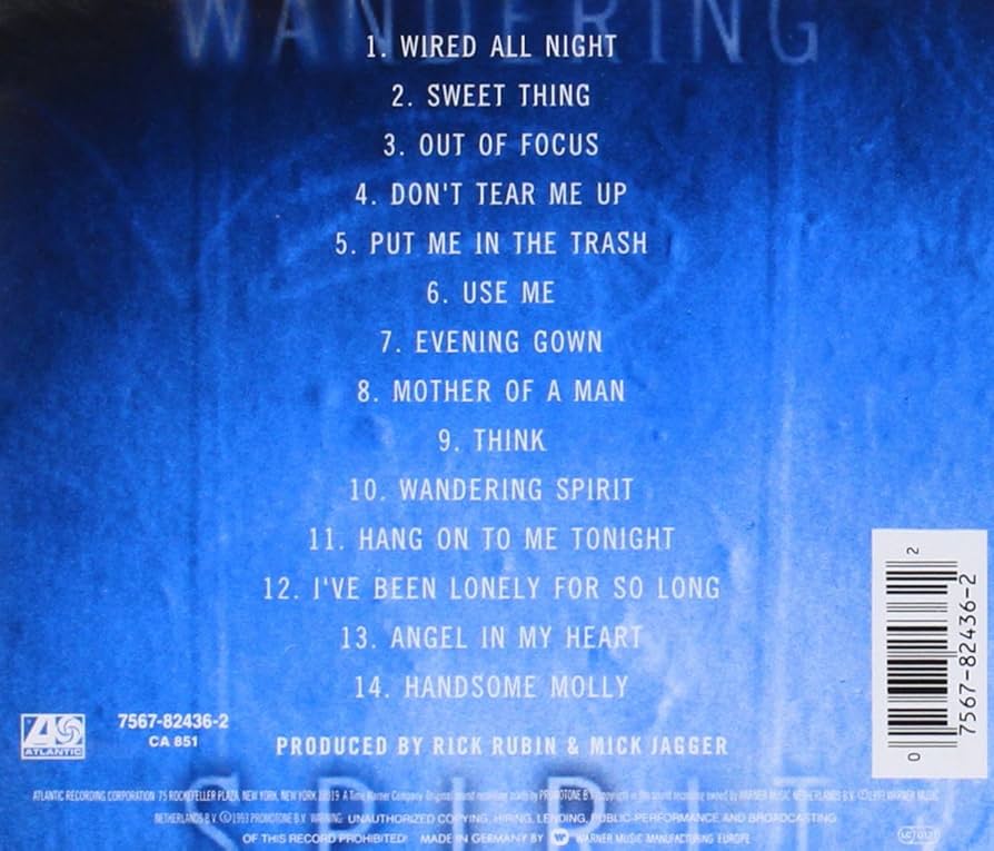 Wandering Spirit［カセット］ Mick Jagger – Wandering Spirit – Cassette (Album), 1993